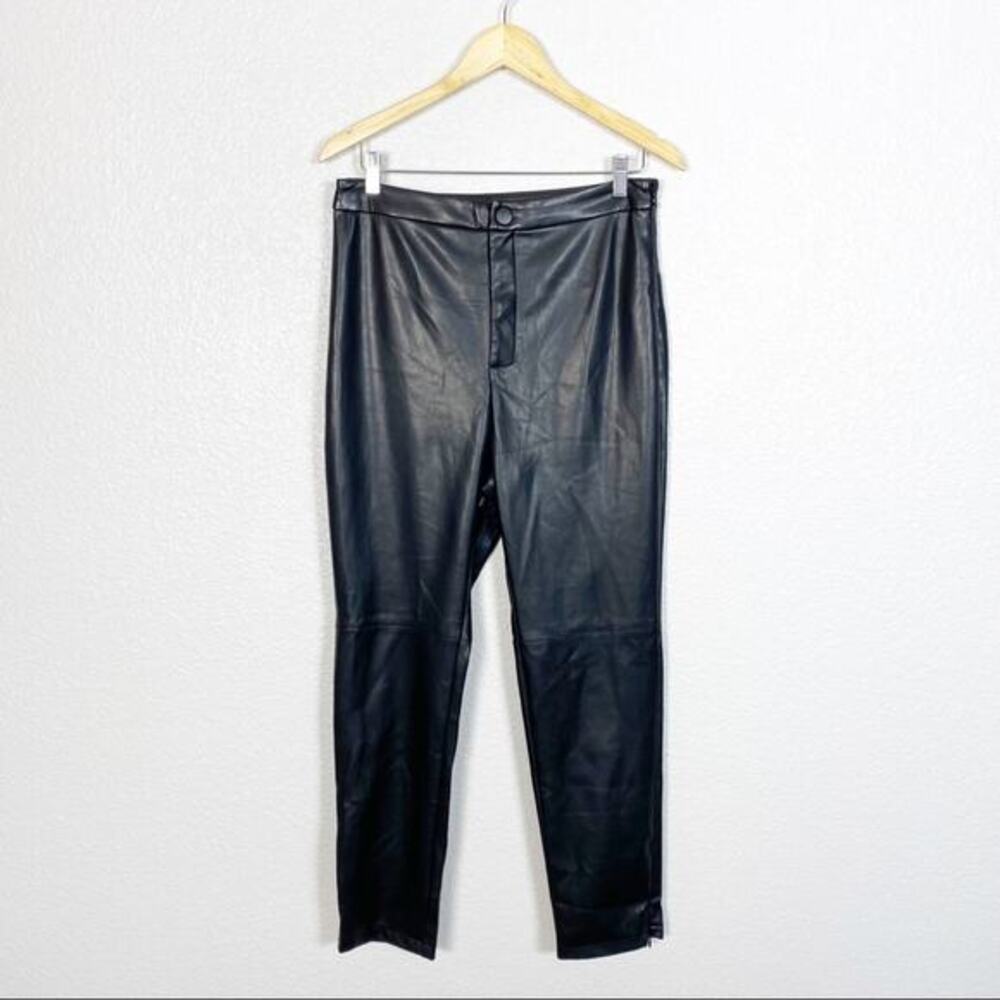AVEC LES FILLES Anthropologie NWT Goth Grunge Arden‎ Slim Faux Leather Pants M
